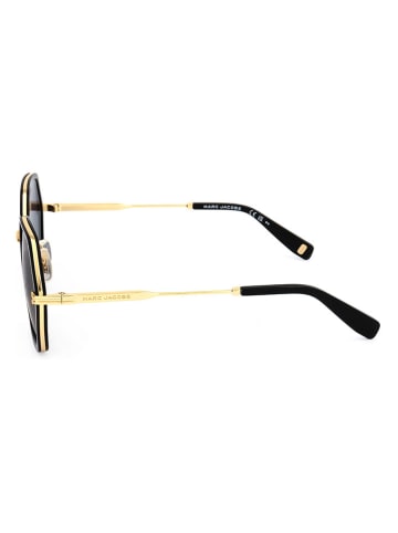 Marc Jacobs Damen-Sonnenbrille in Schwarz/ Dunkelblau/ Gold