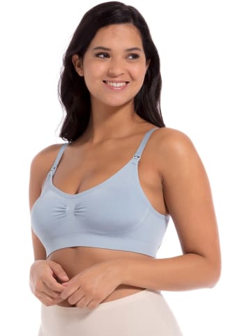 Magic Bodyfashion Biustonosz "Mama Comfort Nursing Bra" w kolorze błękitnym do karmienia