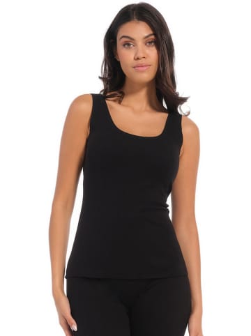 Magic Bodyfashion Themotop "Stay Warm Tanktop" in Schwarz