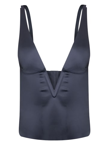 Magic Bodyfashion Shape-Top "Gloss Low Plunge Top" in Anthrazit