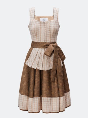 TraumTrachten Dirndl "Amalie" in Taupe/ Braun
