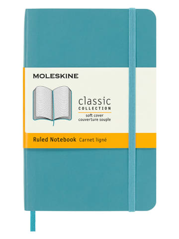 Moleskine Liniertes Notizbuch in Türkis - (B)9 x (H)14 cm
