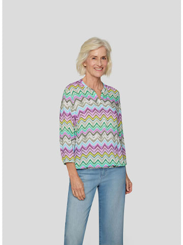 Rabe Bluse in Türkis/ Lila