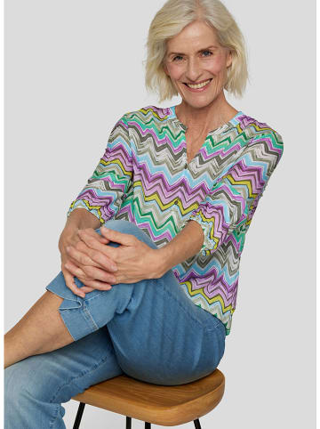 Rabe Bluse in Türkis/ Lila