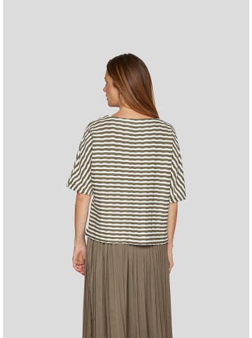 Rabe Shirt in Khaki/ Weiß