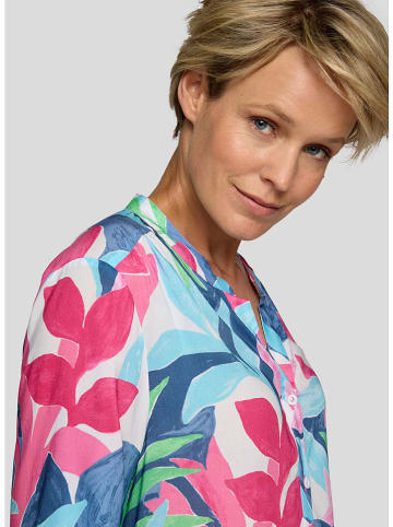 Rabe Bluse in Hellblau/ Pink