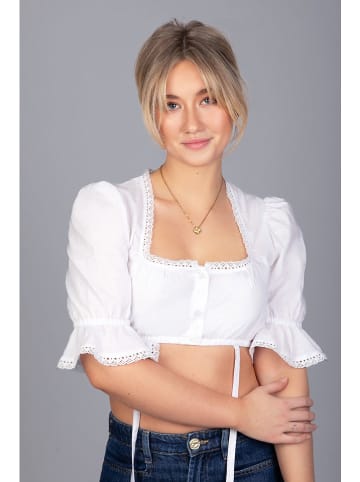 Edelnice Dirndlbluse "Frieda" in Weiß