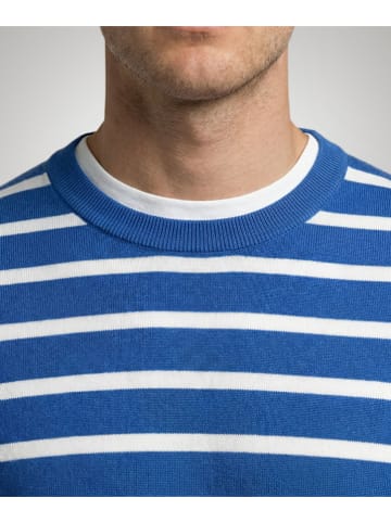 McGregor Pullover in Blau/ Weiß