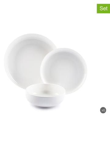 Trendy Kitchen by EXCÉLSA 18-delig tafelservies "Sweden" wit