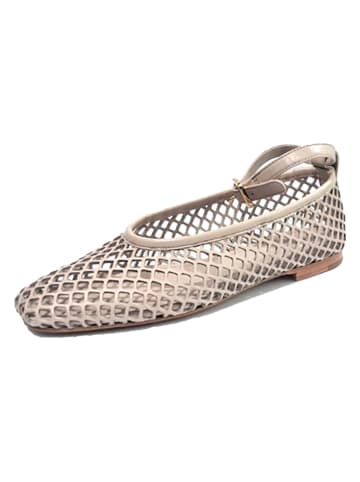 MELVIN & HAMILTON Leren ballerina's met bandje "Evita 1" beige