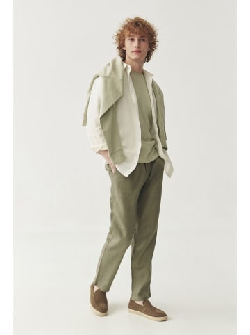 TATUUM Leinen-Hose "Elio" in Khaki
