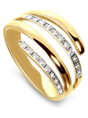 DIA DIAMONDS Vergold. Ring mit Diamanten