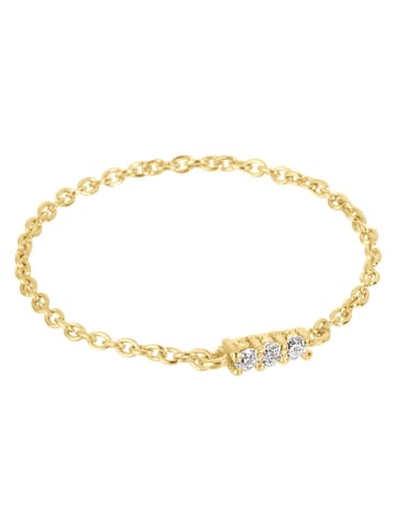 DIA DIAMONDS Vergulde ring met diamanten