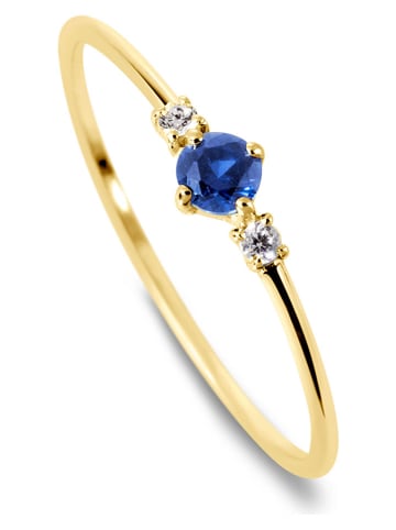 DIA DIAMONDS Vergold. Ring mit Diamanten und Edelsteinen