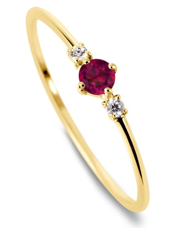 DIA DIAMONDS Vergulde ring met diamanten