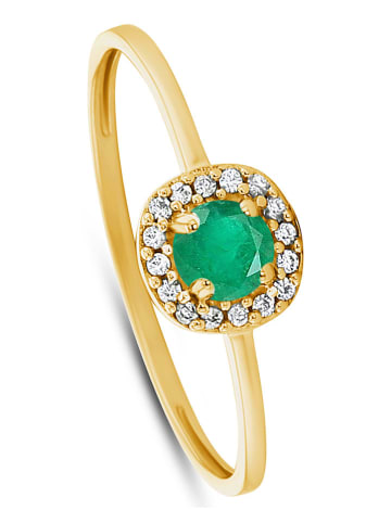 DIA DIAMONDS Vergulde ring met diamanten