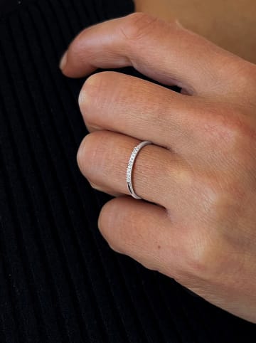 DIA DIAMONDS Zilveren ring met diamanten