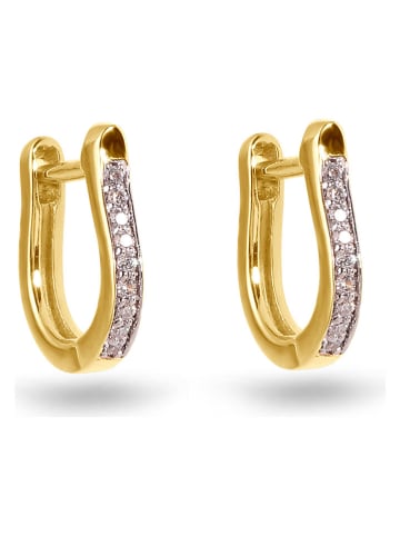 DIA DIAMONDS Vergold. Ohrringe mit Diamanten