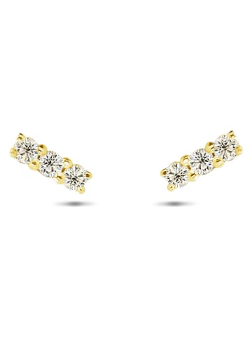 DIA DIAMONDS Vergold. Ohrstecker mit Diamanten
