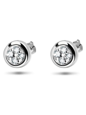 DIA DIAMONDS Zilveren oorstekers met diamanten