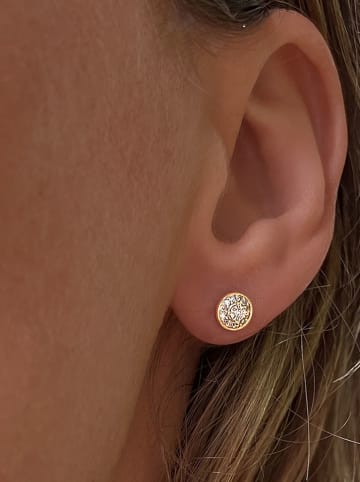 DIA DIAMONDS Vergold. Ohrstecker mit Diamanten