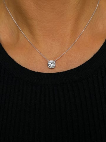 DIA DIAMONDS Srebrny naszyjnik z zawieszką - dł. 40 cm
