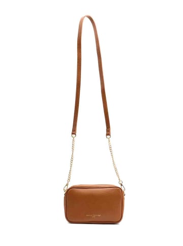 maison héritage PARIS Leder-Umhängetasche "Bio" in Camel - (B)20 x (H)13 x (T)5 cm