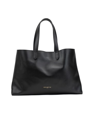 maison héritage PARIS Leder-Shopper "Gianni" in Schwarz - (B)48 x (H)30 x (T)11 cm
