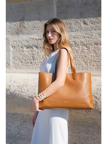maison héritage PARIS Leder-Shopper "Gianni" in Camel - (B)48 x (H)30 x (T)11 cm