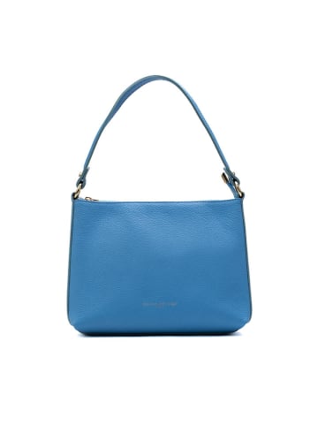 maison héritage PARIS Leder-Henkeltasche "Tiji" in Hellblau - (B)28 x (H)21 x (T)8 cm