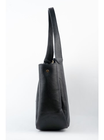 maison héritage PARIS Leder-Shopper "Artic" in Schwarz - (B)41 x (H)28 x (T)11 cm