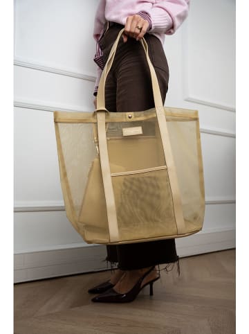 maison héritage PARIS Shopper "Blues" in Gold - (B)35 x (H)52 x (T)20 cm
