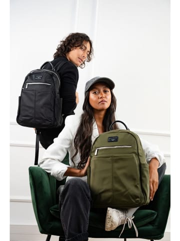maison héritage PARIS Rucksack "Ren" in Khaki - (B)29 x (H)41 x (T)13 cm