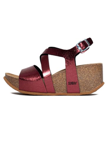 Sunbay Keilsandaletten "Adelaide" in Rot