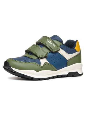 Geox Sneakersy "Pavel" w kolorze niebiesko-zielonym