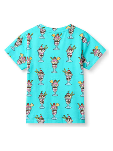 Småfolk Shirt "Gala" in Türkis