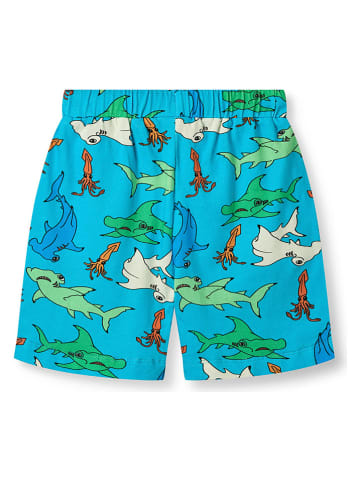 Småfolk Shorts "Hammerhaien" in Hellblau