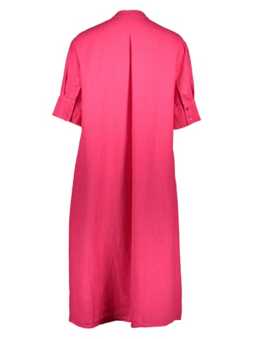 Leinen-Kleid in Pink