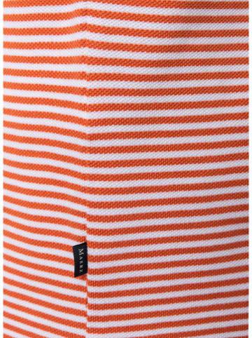 Maerz Muenchen Poloshirt in Orange/ Weiß