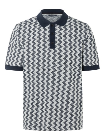 Maerz Muenchen Poloshirt in Dunkelblau/ Weiß