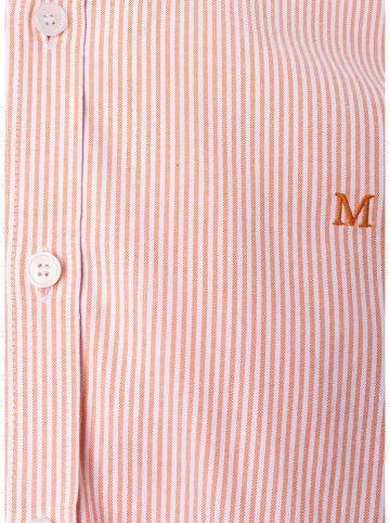 Maerz Muenchen Hemd - Modern fit - in Orange/ Weiß