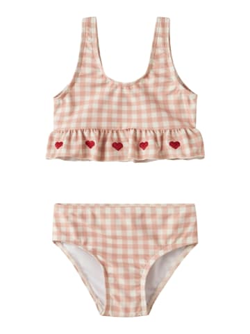 Lil Atelier Bikini "Finley" lichtroze/crème