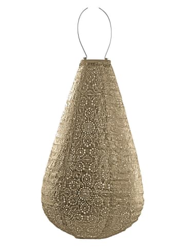 Lumiz Lampion solarny LED "Fiore Drop" w kolorze złotym - wys. 48 x Ø 28 cm