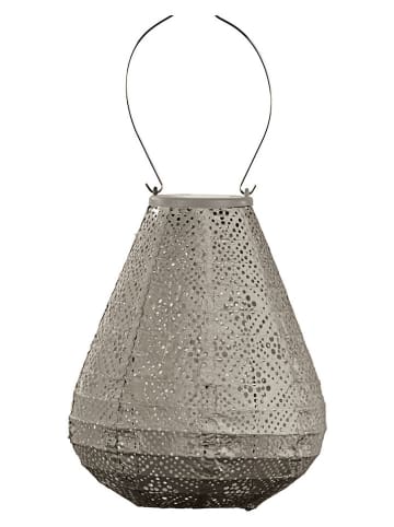 Lumiz Lampion solarny LED w kolorze szarobrązowym - wys. 22,5 x Ø 20 cm