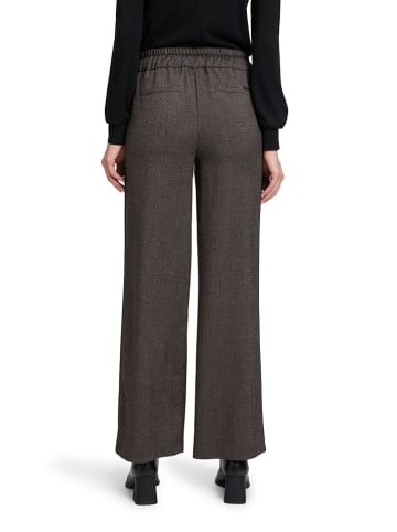 BETTY & CO Marlenehose in Taupe/ Schwarz