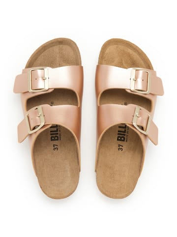 billowy Pantoletten in Rosegold