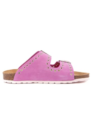 billowy Leren slippers paars