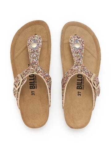 billowy Teenslippers goudkleurig