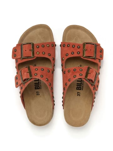 billowy Leren slippers rood
