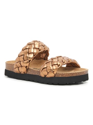 billowy Pantoletten in Gold